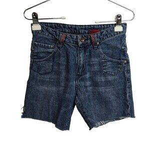 Levi's Shorts Girl 12 Denim Cutoff Red Tab Jeans Blue Youth 12 - Waist 26"